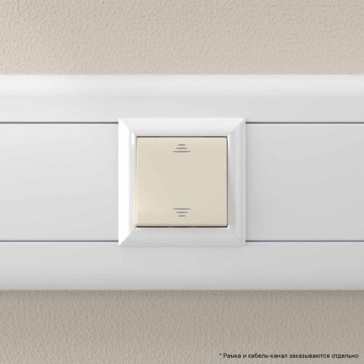 Инвертор одноклавишный модульный, Avanti, ванильная дымка, 2 модуля