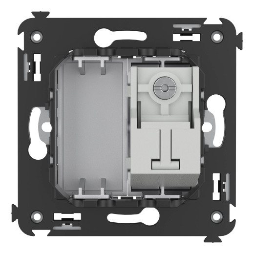 Розетка TV проходная в стену, Avanti, закаленная сталь