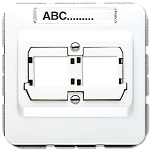 Крышка для гнезд Reichle de Massari полностью экранированных, 5-й категории, с полем для надписи, белая