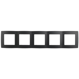ЭРА 12-5005-05 Рамка на 5 постов, Эра12, антрацит (10/100/1600)
