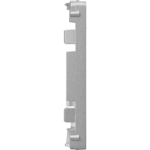 Valena LIFE.Лицевая панель для одиночных телефонных/информационных розеток.Алюминий