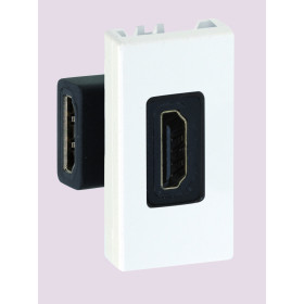 Simon Connect Белый Разъём HDMI, 22,5х45мм, (мама-мама)