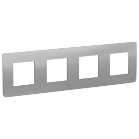 Schneider Electric Unica Studio Алюминий Рамка 4-ная