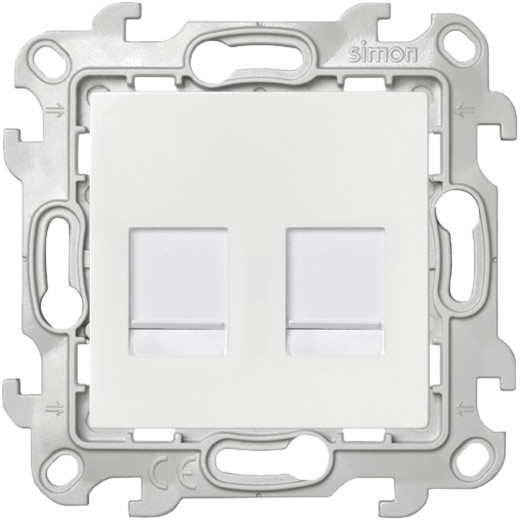 Розетка 2хRJ45 кат. 5е UTP, белый