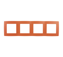 ЭРА 12-5004-22 Рамка на 4 поста, Эра12, оранжевый (10/100/2000)