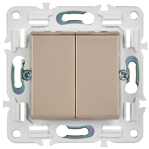 SKANDY Выключ. 2-кл. перекр. 10А SK-V06Sa песоч. IEK