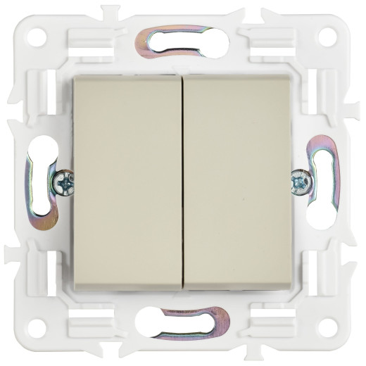 SKANDY Выключ. 2-кл. 10А SK-V04B беж. IEK