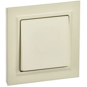 IEK BRITE Бежевый Выключ. 1-кл. 10А в сборе ВСР10-1-0-БрКр