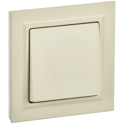 BRITE Выключ. 1-кл. 10А в сб. ВСР10-1-0-БрКр беж. IEK