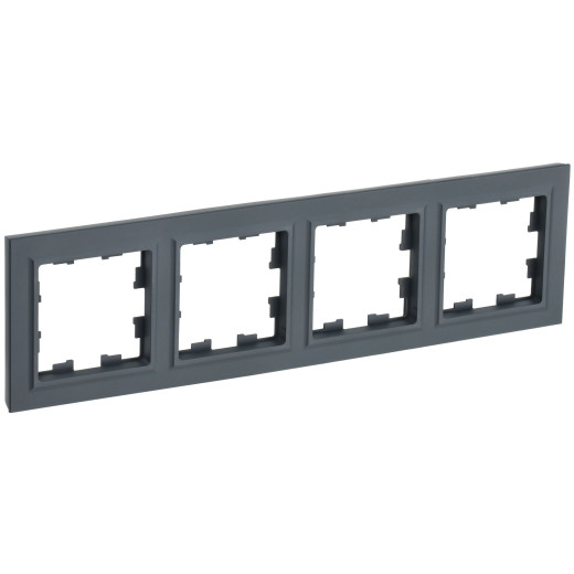 BRITE Рамка 4-мест. РУ-4-БрГ граф. IEK