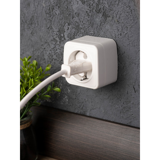 Минск Розетка 1-местная ОП 16А с заземлением белая EKF Basic