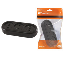 TDM Розеточная колодка 3 гнезда 2П 16А макс. 