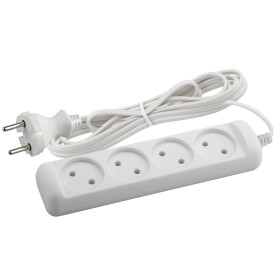 ЭРА Удлинитель электрический  UX-4-3m без заземления 4 розетки 3м ШВВП 2x0,75мм2 6А