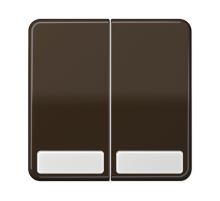 JUNG CD 500/CD plus Коричневая Клавиша 2-ая с полем для надписи