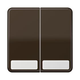 JUNG CD 500/CD plus Коричневая Клавиша 2-ая с полем для надписи