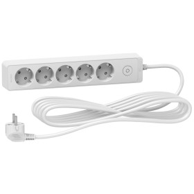 Schneider Electric Unica Extend Бел Удлинитель 5 розеток 2К+З, кабель 5м