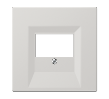 JUNG LS 990 Светло-серая Накаладка розетки ТАЕ, моно/стерео-аудиорозетки,комбинированной вставки