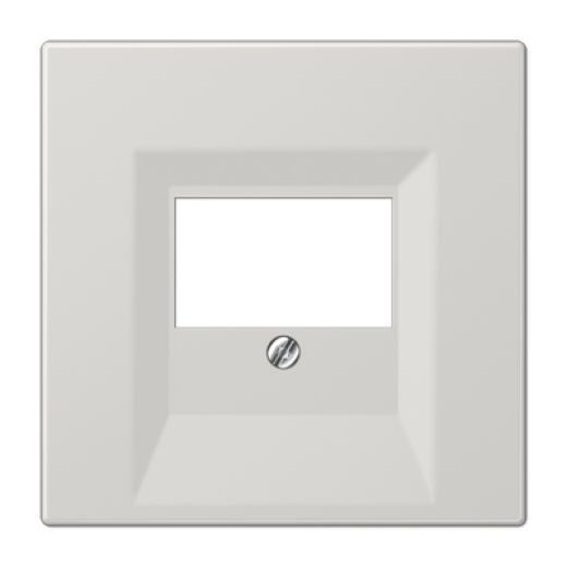 Крышка для ТАЕ и USB розеток, фиксация винтом, термопласт, светло-серый, LS990