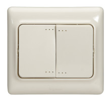 Legrand Kaptika Бежевый Выключатель 2-клавишный.