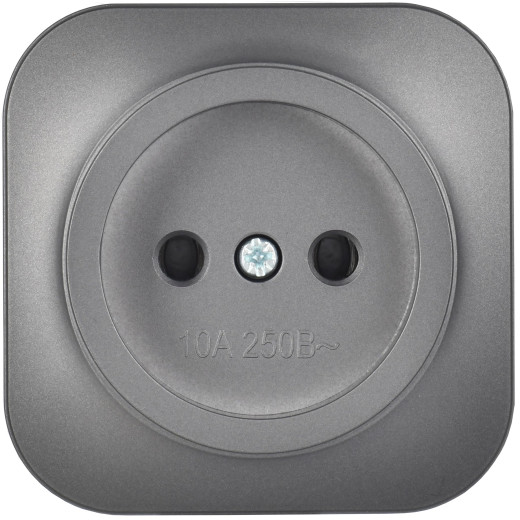 GLORY Роз. без з/к/ш о/у 10А РС20-2-ХСм сталь м. IEK