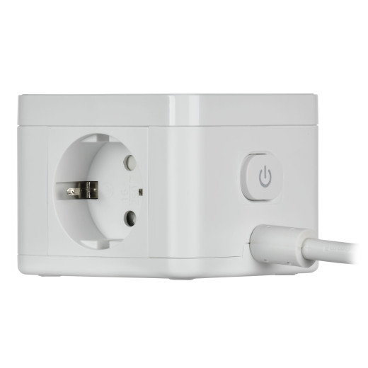 DOMINIC Удлинитель Qi10Вт У02К 1,3м 3х1мм2 USB A+C бел IEK