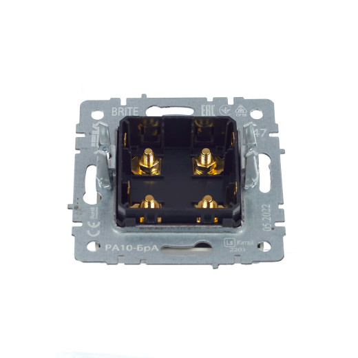 BRITE Аудиорозетка 4-мест. РА10-БрА алюм. IEK