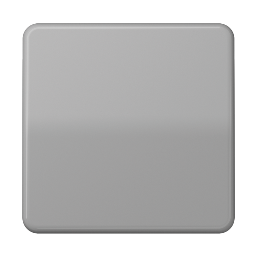 Одинарная клавиша для балансирных механизмов выключателей (кнопок), в комплекте с CD90HP (крепежный элемент), возможно IP44, дюропласт, серый, CD500