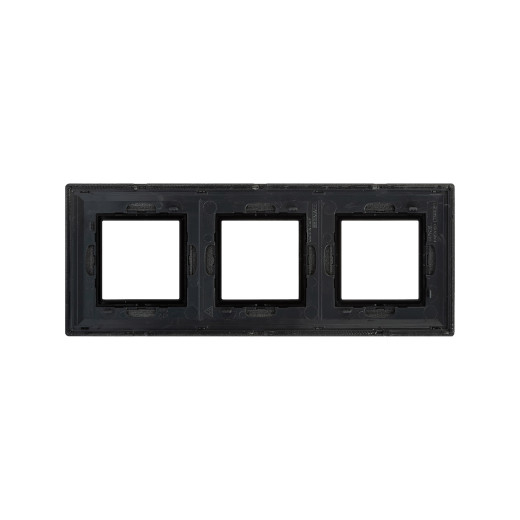 Рамка из металла 3 поста (6 мод.), Avanti, графитовая