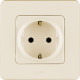 Розетка с заземлением - Legrand/Daccord Inspiria - без шторок 16А 250В винтовые зажимы - слоновая кость