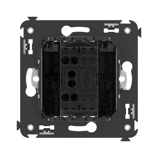 Механизм управления рольставней в стену, Avanti, черный квадрат