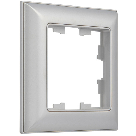 BRITE Рамка 1-мест. РУ-1-Бр алюм./алюм. IEK