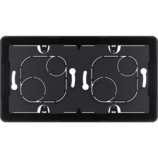 Коробка для накладного монтажа 2 поста - Legrand/Daccord Inspiria - антрацит