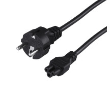 Шнур сетевой, евровилка–евроразъем С5, кабель 3x0,75мм², 3м, для питания ноутбука (пакет ПВХ) Rexant.