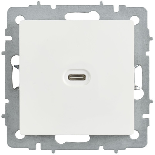 BRITE Роз. USB C 65Вт высокоскор. зар. РЮ12-1-БрБ бел. IEK