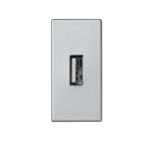 Simon Алюминий Плата с разъёмом USB 2.0 (тип А), 1/2 К45, винтовой зажим