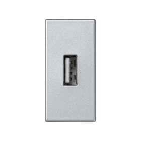 Simon Алюминий Плата с разъёмом USB 2.0 (тип А), 1/2 К45, винтовой зажим
