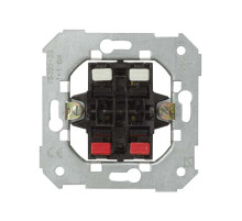 Simon 75 Мех Двухклавишный кнопочный выключатель на размыкание, 10А 250В, S82,82N,88