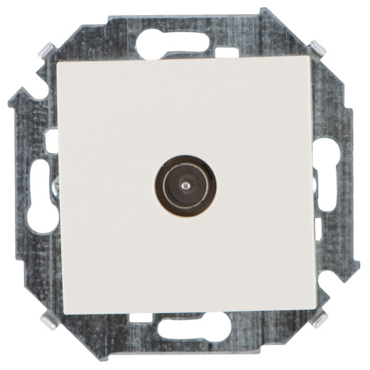 Simon 15 Бежевый Розетка TV одиночная, винт.заж.