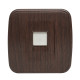 Розетка RJ-45 1-местная ОП Минск, 1А, 120В, тёмное дерево EKF
