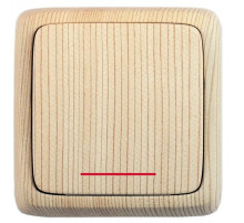 Hegel Альфа наруж Сосна ВА10-164-02 Переключатель 1-клавишный с индикацией, с изол. пластиной