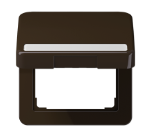 JUNG Крышка ударопрочная откидная с возвратной пружиной и полем для надписи 7×57 мм коричневая