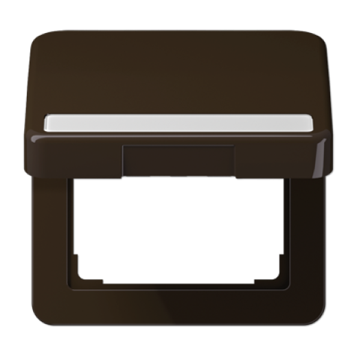 Крышка ударопрочная откидная с возвратной пружиной и полем для надписи 7×57 мм, коричневая