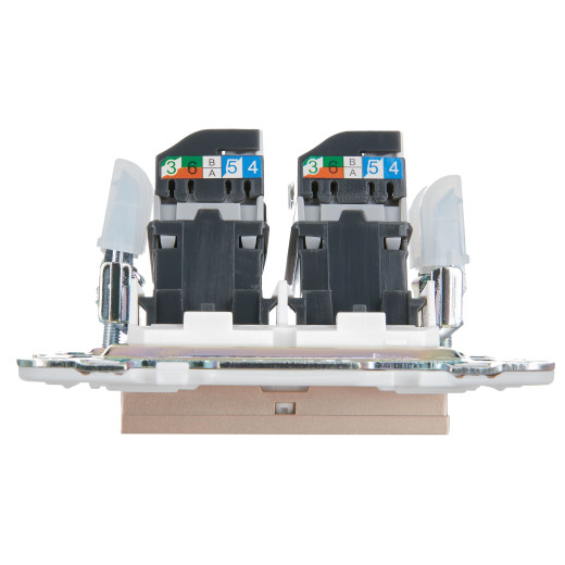 SKANDY Роз. комп. 2-ая RJ45 кат.5E SK-K03Sa песоч. IEK