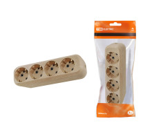 TDM Колодка розеточная 4 гнезда 2П+3 16А 250В 