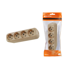 TDM Колодка розеточная 4 гнезда 2П+3 16А 250В 