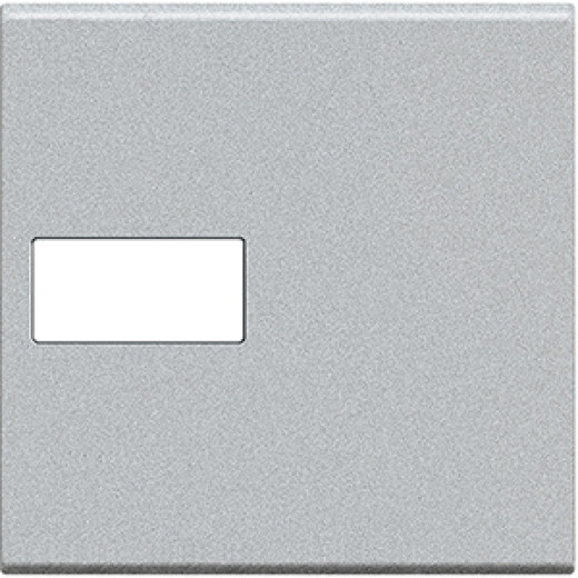 Livinglight Клавиша Axial с 1 отверстием для вставки символа, размер 2 модуля, цвет алюминий