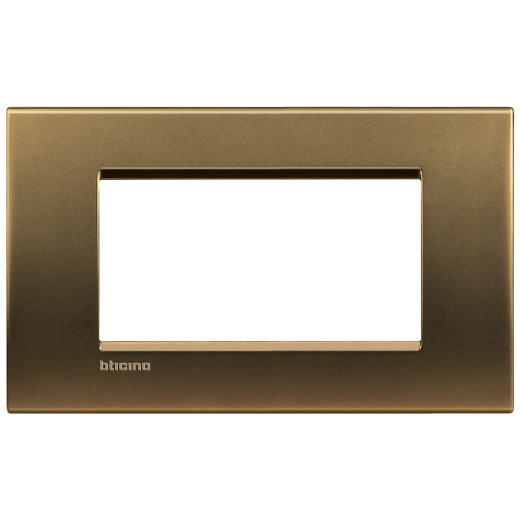 Livinglight Рамка прямоугольная, 4 модуля, цвет Бронза