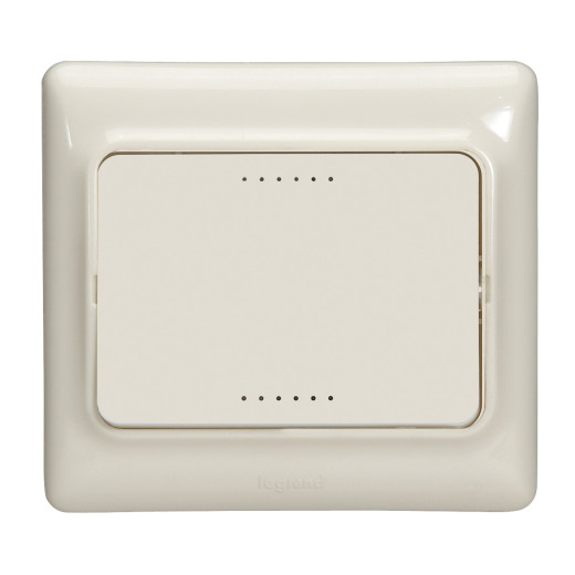 Выключатель с подсветкой - Kaptika - 10 A - 250 В~ - слоновая кость