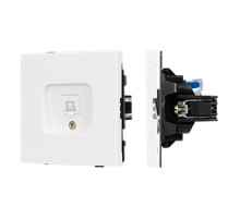 Arlight Механизм компьютерной розетки SCT-TENDO-MPC1-SFPL-WH (RJ-45, CAT6) (-)