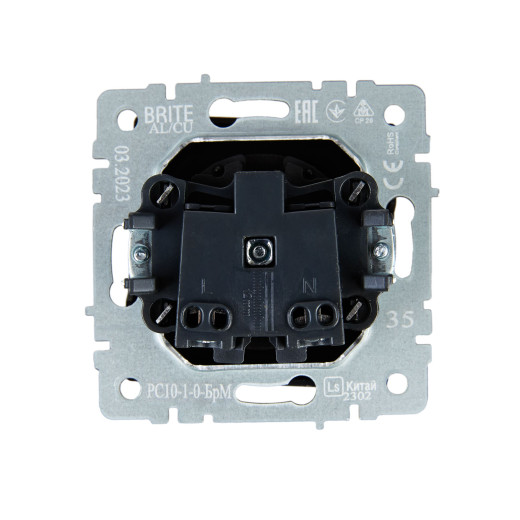 BRITE Роз. без з/к/ш 10А РС10-1-0-БрМ мар. IEK
